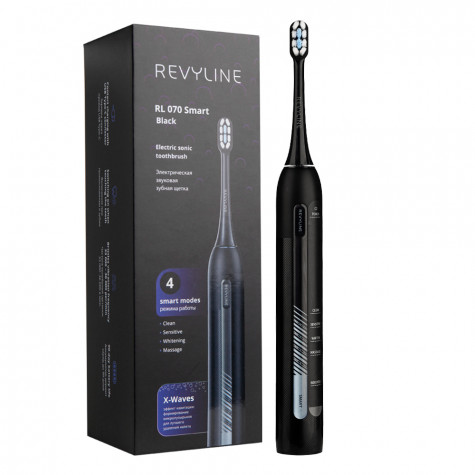 Электрическая звуковая зубная щётка Revyline RL 070 Black