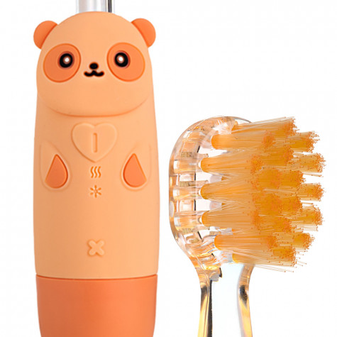 Электрическая звуковая зубная щетка Revyline RL 025 Panda, персиковая